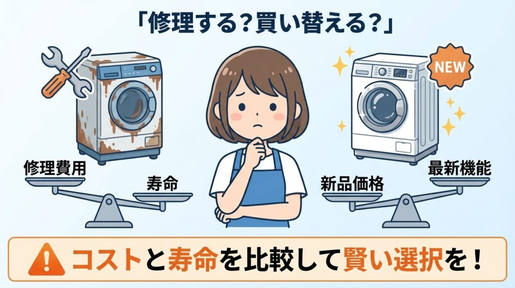 「修理か買い替えか」を決める寿命と損益分岐点