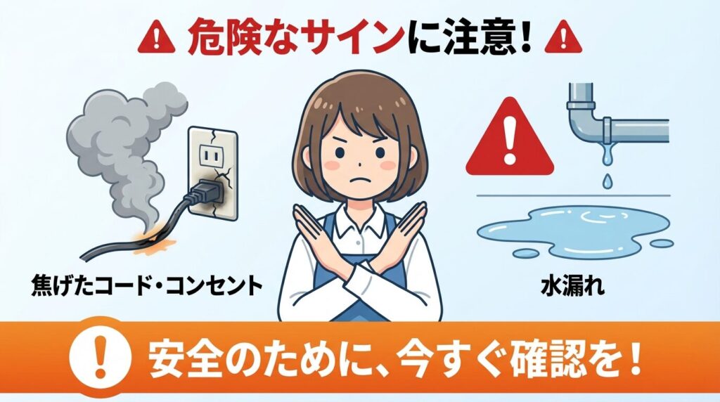 放置は危険！発火や水漏れに繋がる致命的な予兆