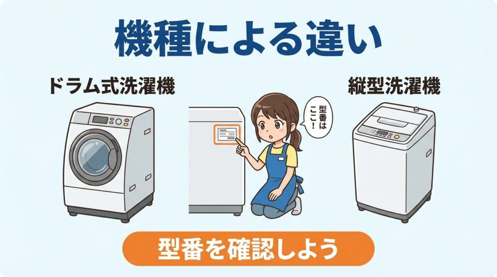 機種別の表示の違いを確認する方法