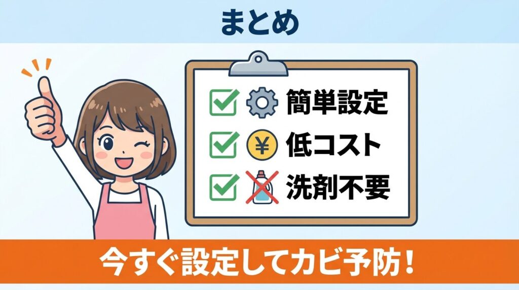 まとめ：パナソニック洗濯機の自動槽洗浄やり方