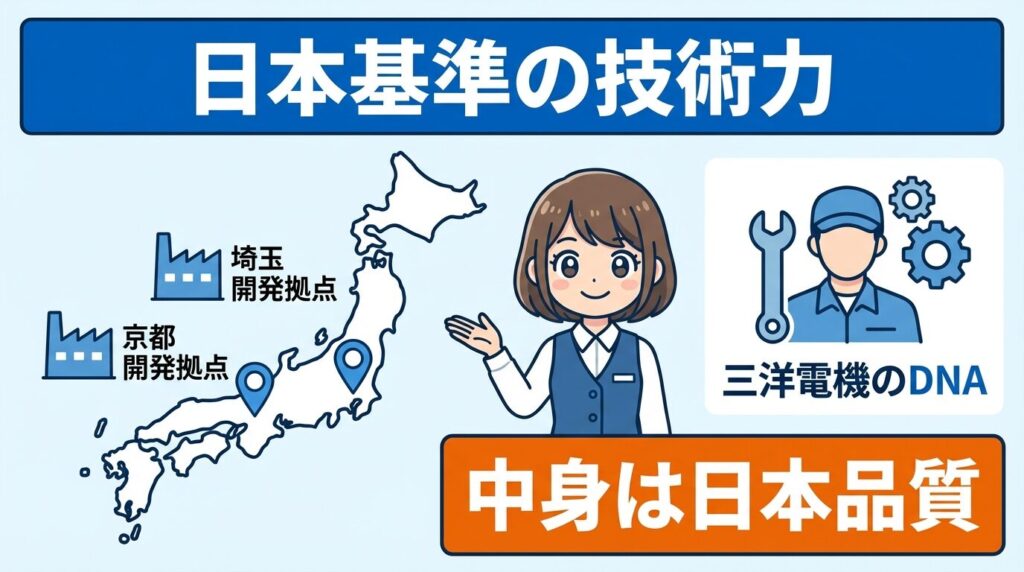 元三洋電機の技術力と日本基準の品質管理