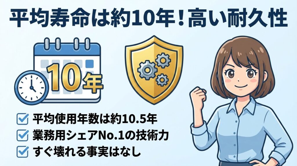 すぐ壊れる?メーカー寿命と耐久性の真実