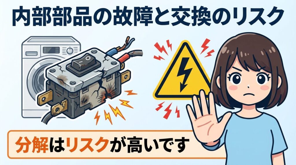 フタロックスイッチ自体の故障と部品交換