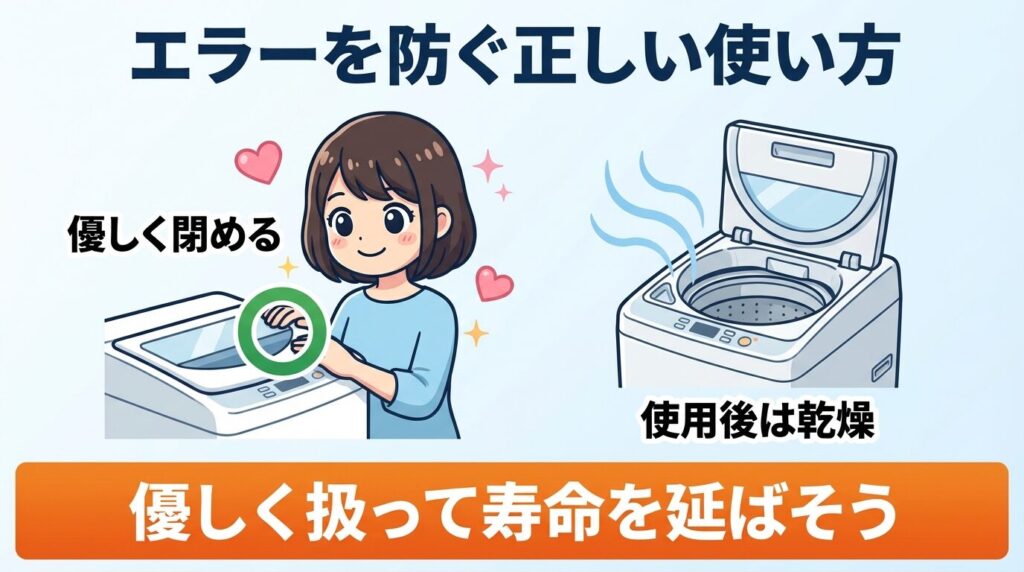 エラー頻発を防ぐための普段の使い方