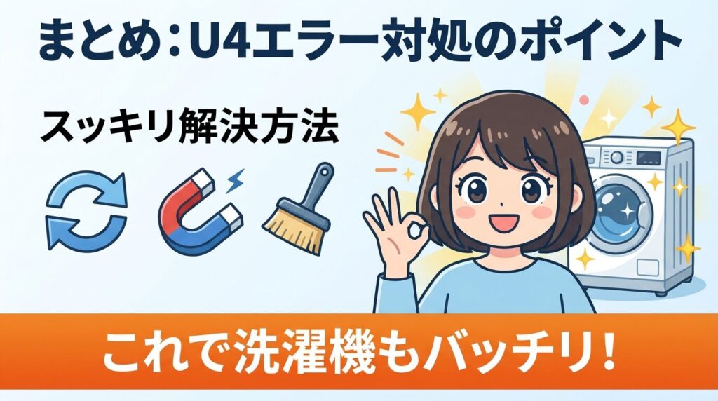 アクア洗濯機エラーU4の直し方まとめ