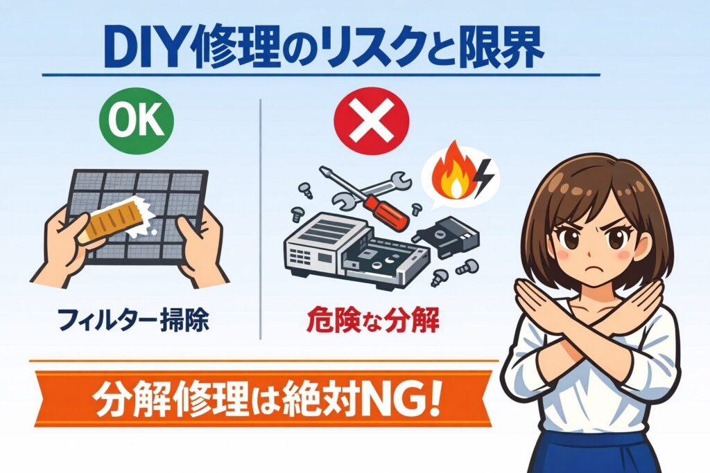 自分で直せる？DIY修理のリスクと限界