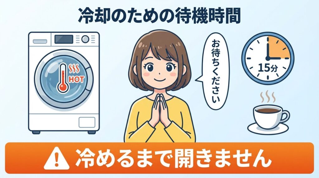 ドラム式特有の解除待機時間について