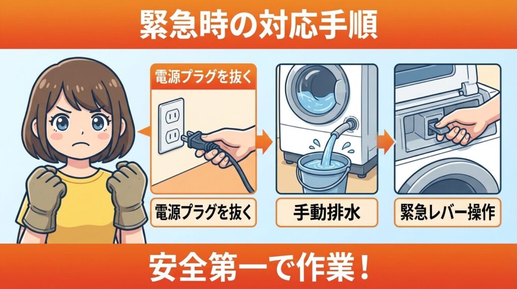 AQUA洗濯機のロック解除ができない緊急時の対応