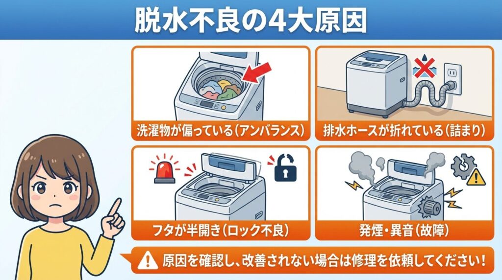 結論：脱水できない主な原因4つと解決策