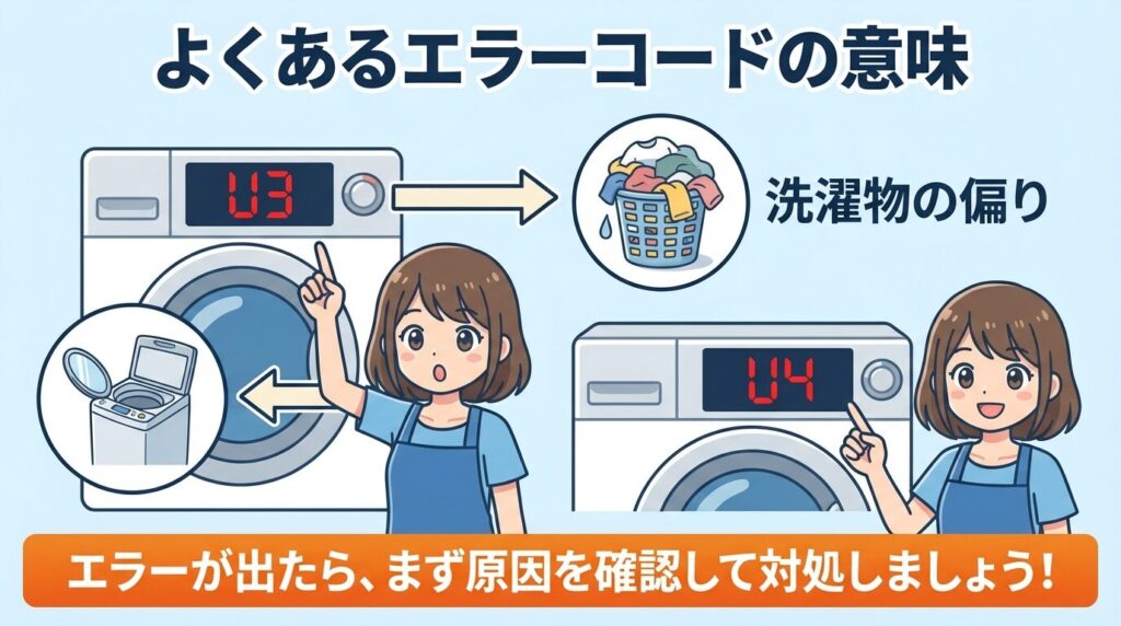 U3やU4などエラーコードの意味と解除法