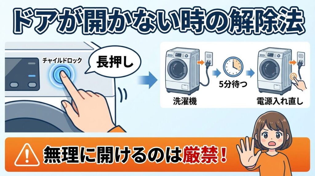 ドアロックが解除されない時の強制解除法