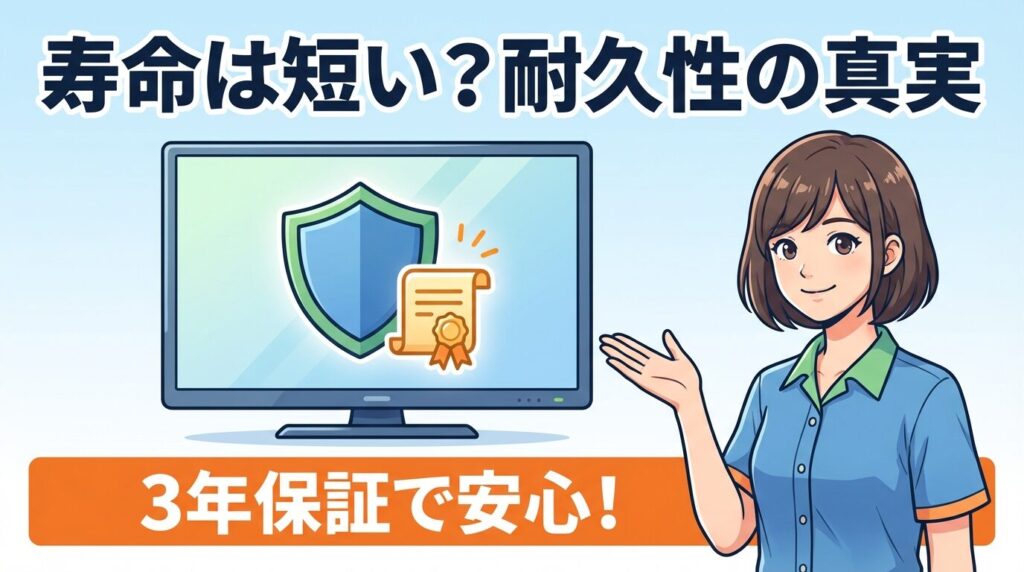 ハイセンスのテレビ寿命は短い?3年保証と耐久性の真実