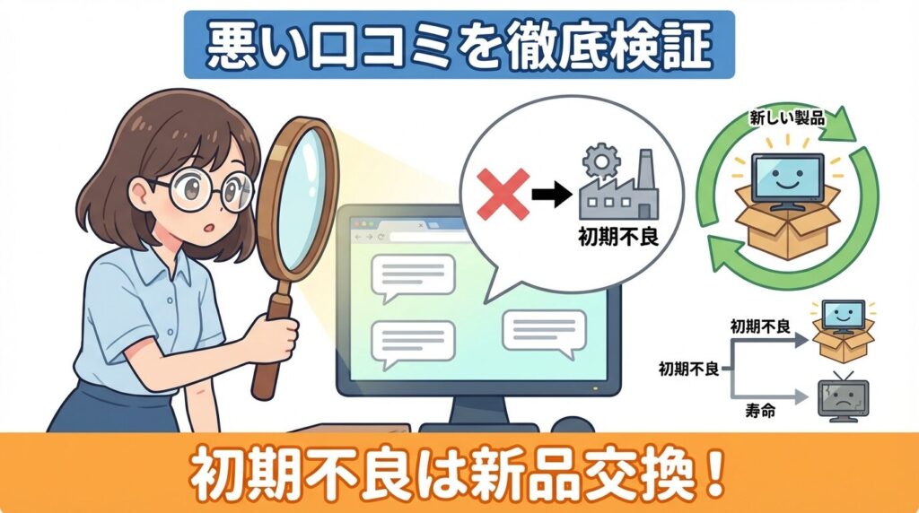 実際に故障した?ネットの悪い口コミを徹底検証