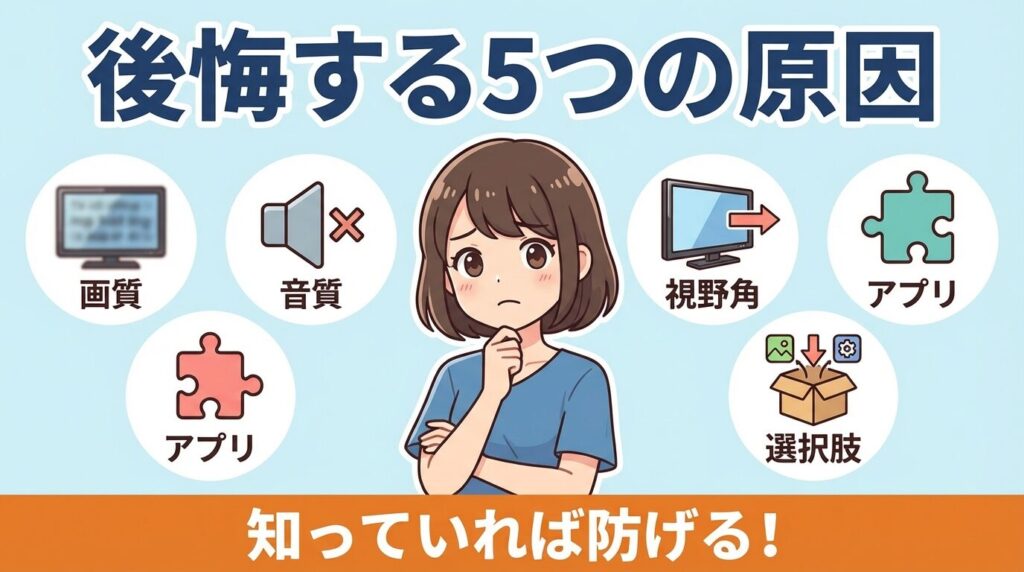 ハイセンスのテレビで後悔する5つの原因
