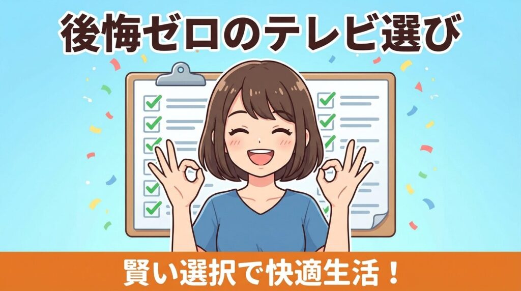 まとめ：ハイセンスのテレビで後悔ゼロへ