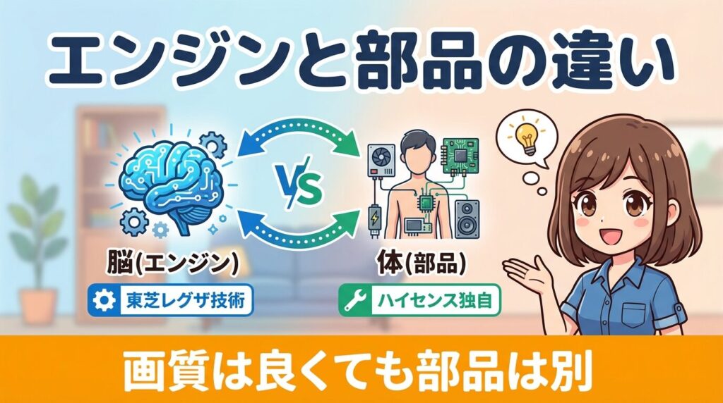 レグザエンジン搭載でも「ハードウェア」は別物の現実