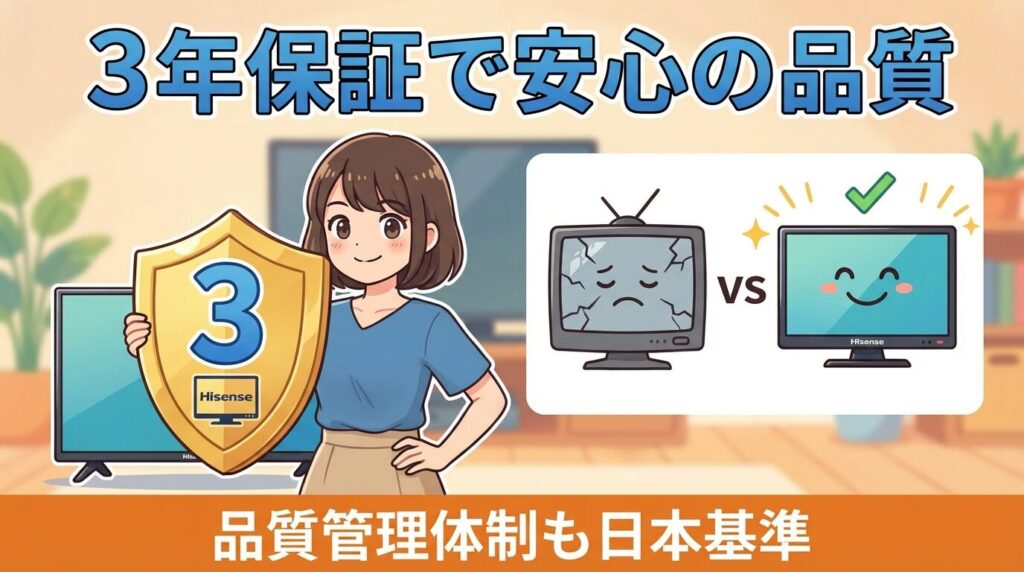 壊れやすい?3年保証と品質管理の現状