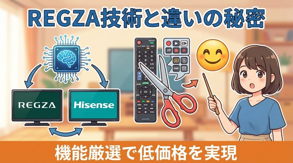 REGZAとの違いは?技術とコストの秘密