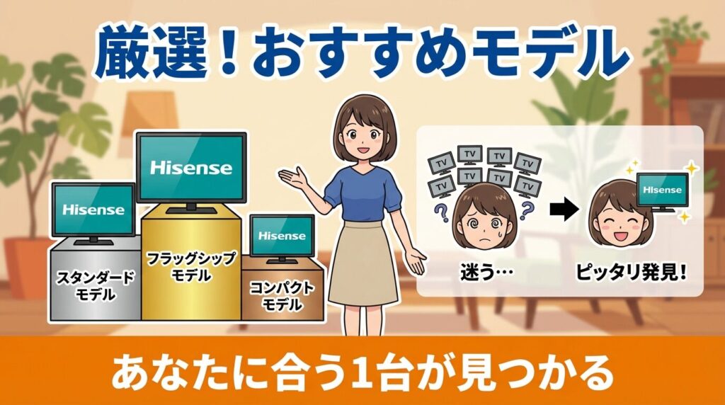 評価の高いハイセンスのテレビおすすめモデル
