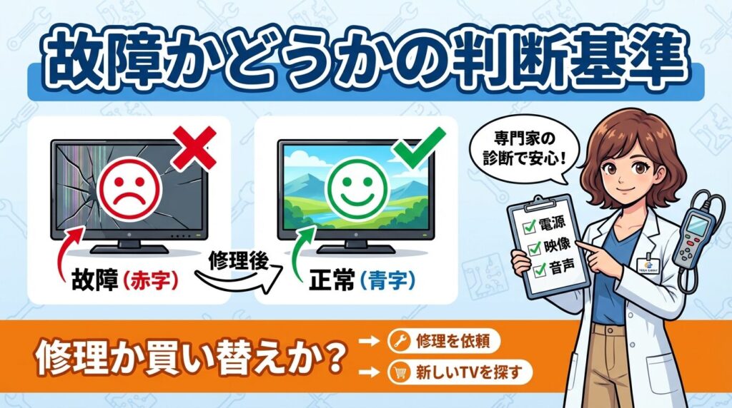 ハイセンスのテレビが映らない故障の判断