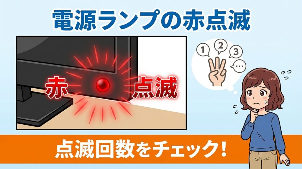 赤点滅は危険信号？ランプの色と回数
