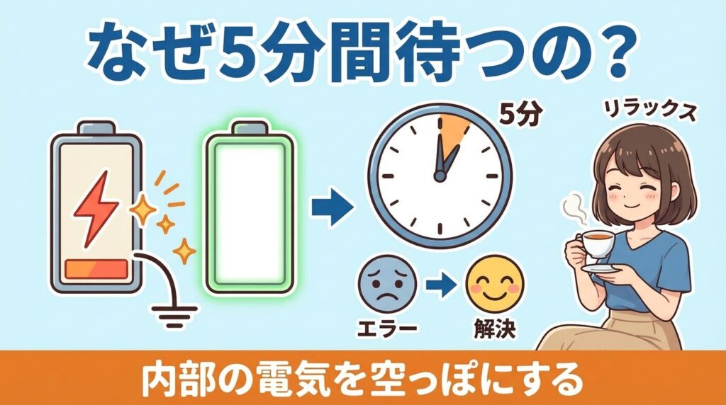 放電で5分待つべき理由と効果