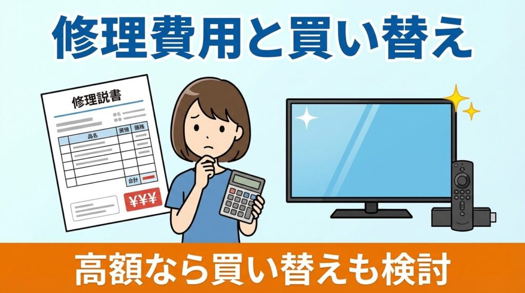 故障のサインと修理費用の目安