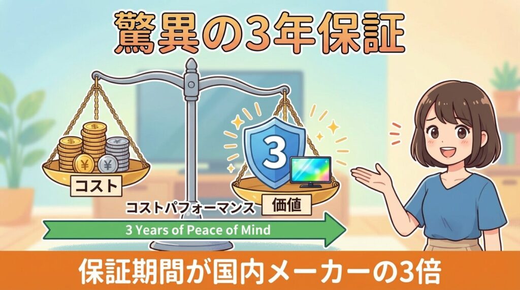 壊れやすい・寿命が短い？「3年保証」の対費用効果