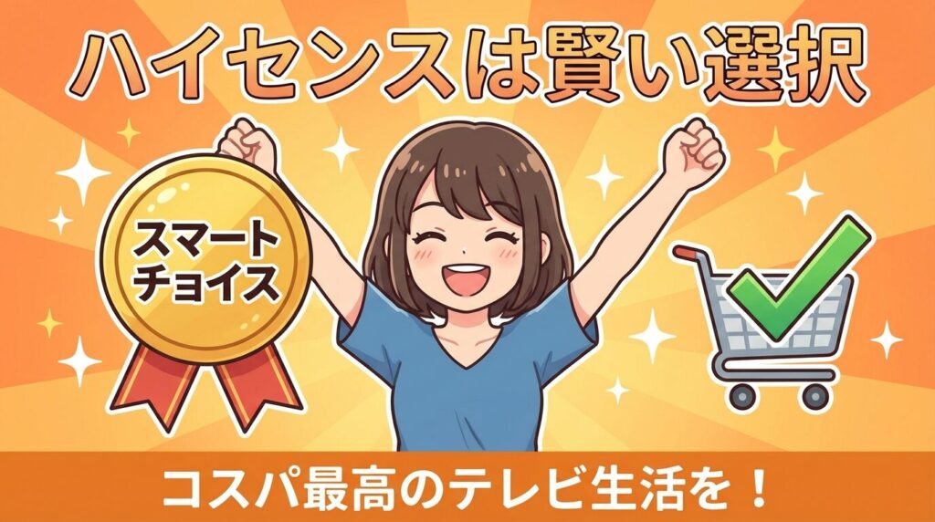 まとめ：ハイセンステレビは後悔やデメリットを超える賢い選択