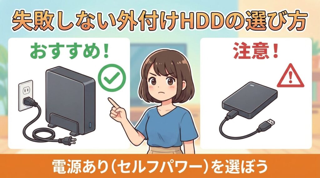 失敗しない録画用外付けHDDの選び方