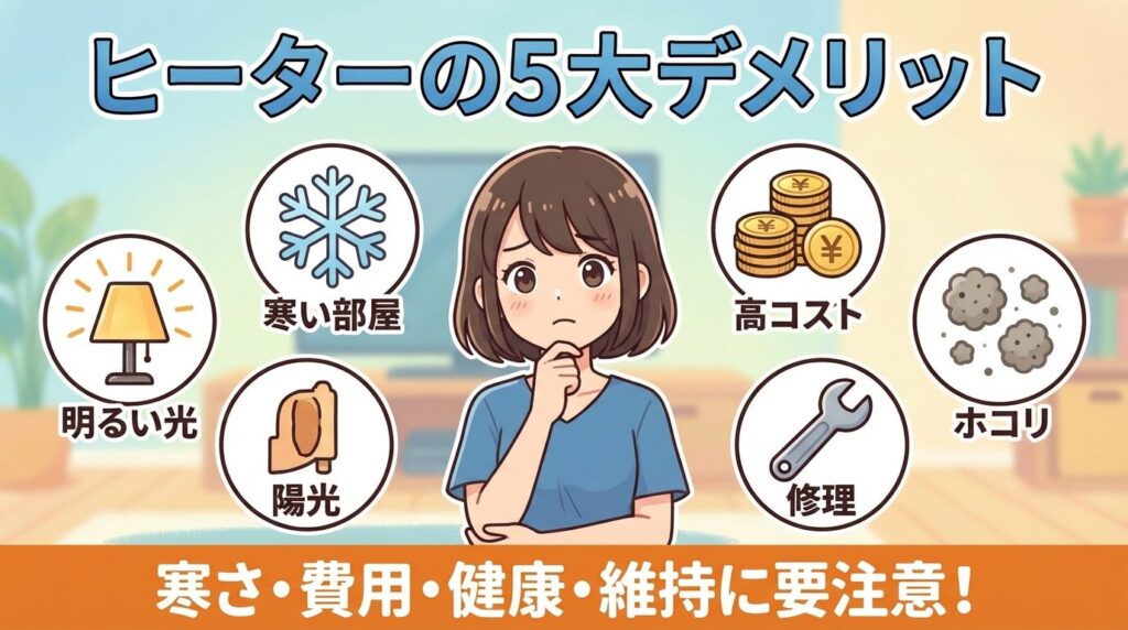 アラジングラファイトヒーターのデメリット5選