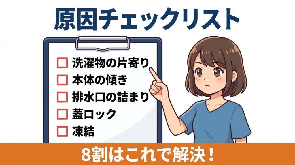 【結論】脱水できない・止まる主な原因リスト
