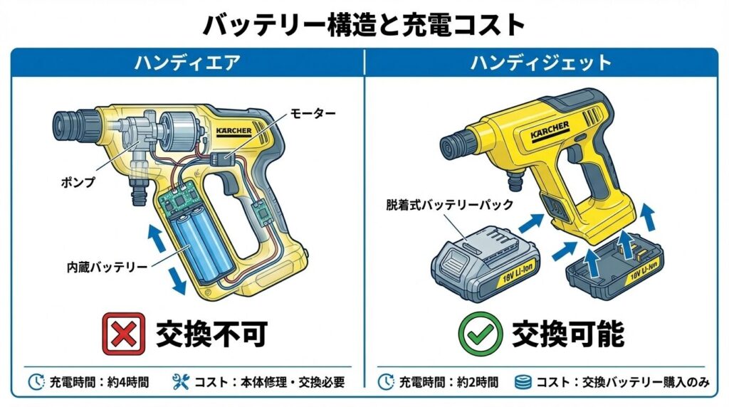 バッテリー構造と充電コスト