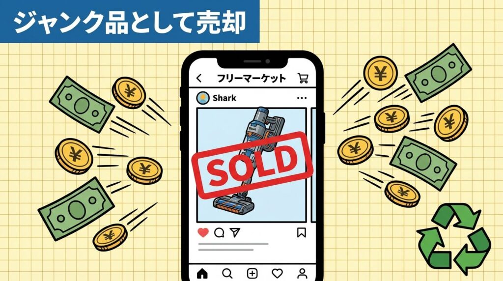 壊れた掃除機をお金に変える裏技