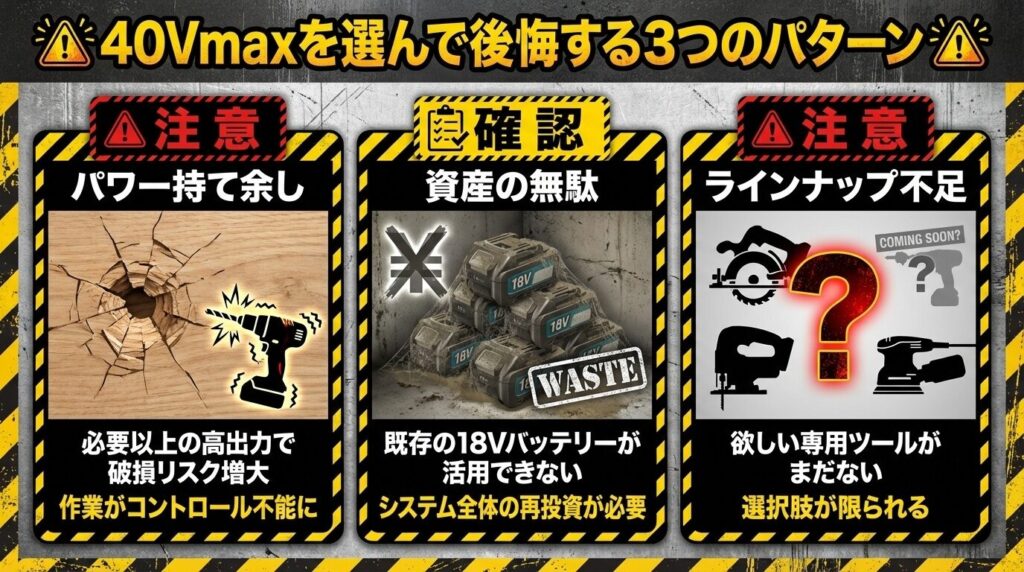 40Vmaxを選んで後悔する3つのパターン