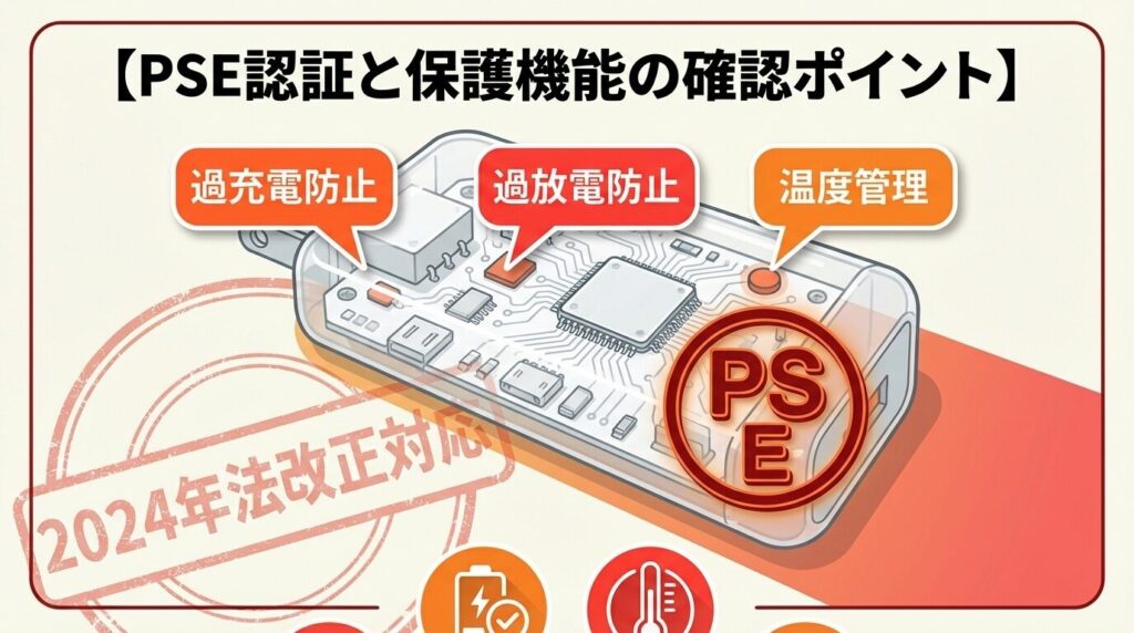 PSE認証と保護機能の確認ポイント