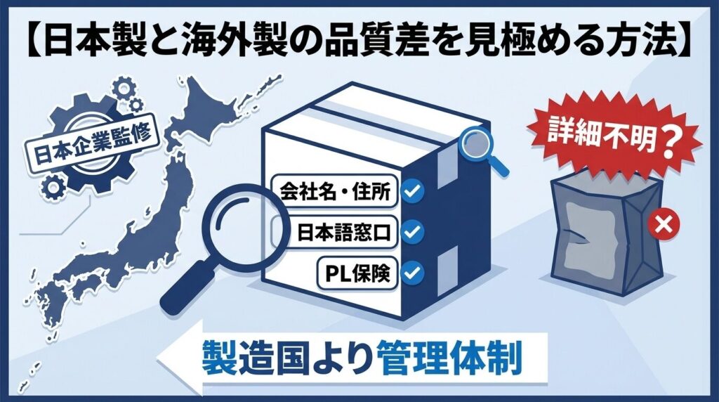 日本製と海外製の品質差を見極める方法