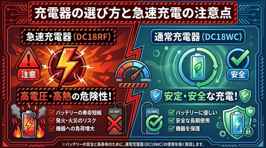 互換バッテリーに合う充電器の正しい選び方
