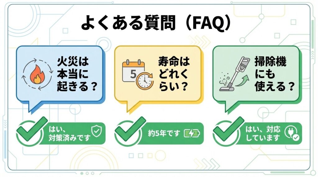 マキタ互換バッテリー日本製のよくある質問