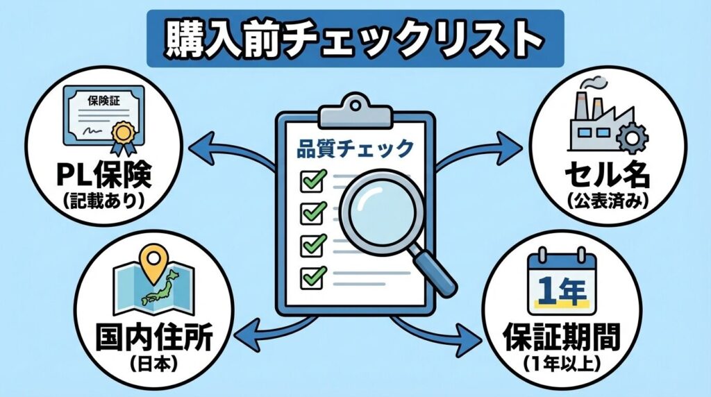 粗悪品と優良メーカーの見分け方チェックリスト