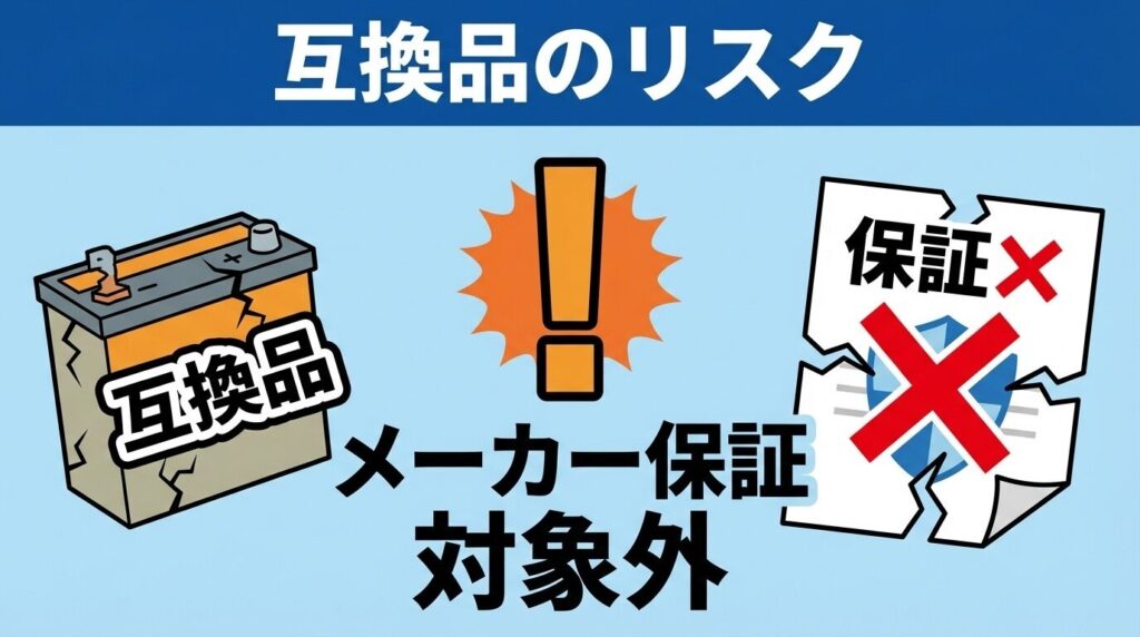 【結論】互換品は半額以下だがメーカー保証対象外になるリスクあり