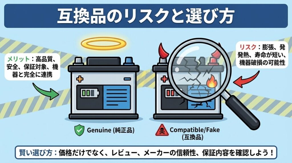 アイリスオーヤマ掃除機のバッテリー互換品はあり？リスクと選び方