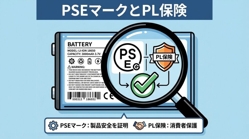 どうしても互換品を使うなら確認すべき「PSEマーク」と「PL保険」