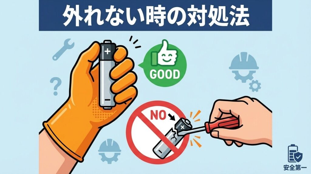 バッテリーが外れない・固い時の対処法と注意点